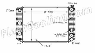 Picture of Chevrolet / GMC Radiator - Plastic Tank TR7586P