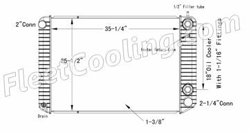 Picture of Chevrolet / GMC Radiator - Plastic Tank TR7588P
