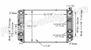 Picture of Chevrolet / GMC Radiator - Plastic Tank TR7591P