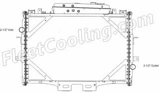 Picture of Kenworth Radiator - Bolt On Tank TR7599