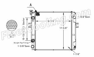 Picture of Nissan Radiator - Plastic Tank TR7775