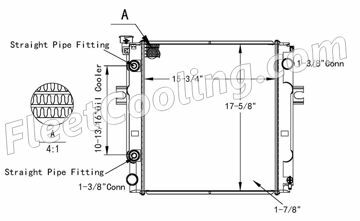 Picture of Caterpillar, MCFA, Mitsubishi Radiator - Plastic Tank TR7777