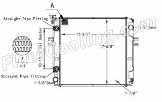 Picture of Nissan Radiator - Plastic Tank TR7778