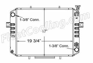 Picture of Toyota Radiator - Solder On Tank TR7785