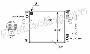 Picture of Toyota Radiator - Plastic Tank TR7787