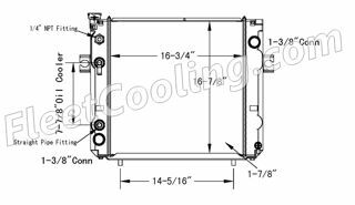 Picture of Hyster, Hyster / Yale, Yale Radiator - Plastic Tank TR7789