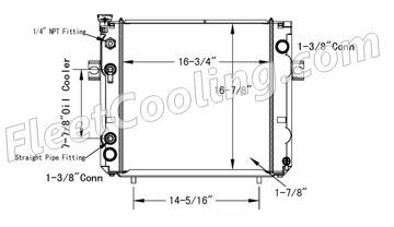 Picture of Hyster, Hyster / Yale, Yale Radiator - Plastic Tank TR7789