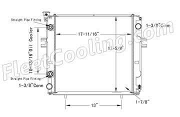 Picture of Caterpillar, MCFA, Mitsubishi Radiator - Plastic Tank TR7792