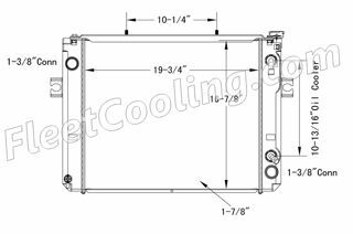 Picture of Toyota Radiator - Plastic Tank TR7793