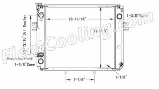 Picture of Hyster, Hyster / Yale, Yale Radiator - Plastic Tank TR7794