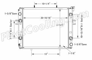 Picture of Toyota Radiator - Plastic Tank TR7795