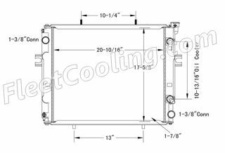 Picture of Toyota Radiator - Plastic Tank TR7796