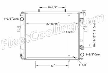 Picture of Toyota Radiator - Plastic Tank TR7796