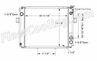 Picture of Hyster, Hyster / Yale, Yale Radiator - Plastic Tank TR7797