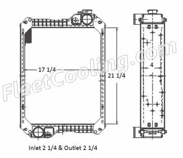 Picture of Case International Radiator - Plastic Tank TR7890