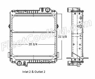 Picture of Massey Ferguson Radiator - Plastic Tank TR7899