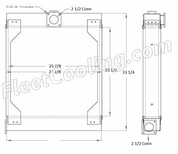 Picture of Ajax Radiator - Solder On Tank TR7939