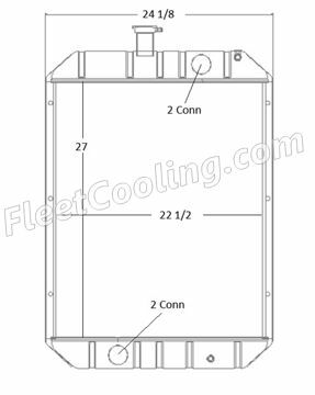 Picture of Arrow Radiator - Solder On Tank TR7999