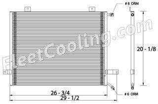 Picture of Freightliner Condenser AC0605