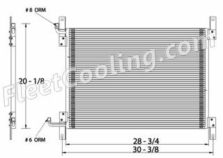 Picture of Freightliner Condenser AC0606