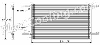 Picture of Freightliner Condenser AC0608