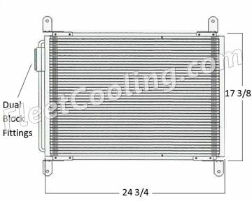 Picture of Freightliner Condenser AC0611