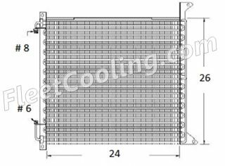 Picture of Freightliner Condenser AC0613