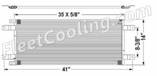 Picture of Kenworth, Peterbilt Condenser AC0715