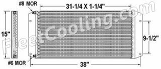 Picture of Peterbilt Condenser AC0739