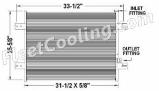 Picture of Peterbilt Condenser AC0757