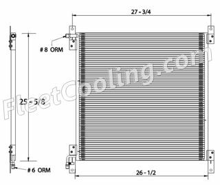 Picture of International Navistar Condenser AC0804