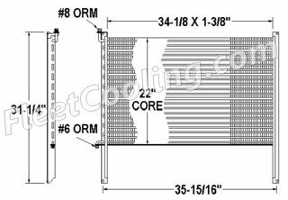 Picture of International Navistar Condenser AC0805