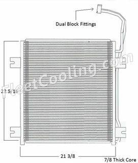 Picture of International Navistar Condenser AC0813