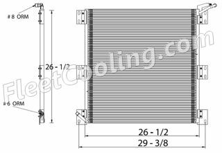 Picture of IC Corporation, International Navistar Condenser AC0815