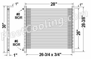 Picture of International Navistar Condenser AC0824