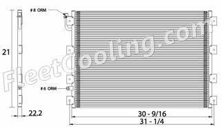 Picture of Kenworth Condenser AC1009