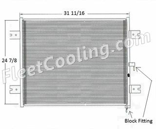 Picture of Peterbilt Condenser AC1401