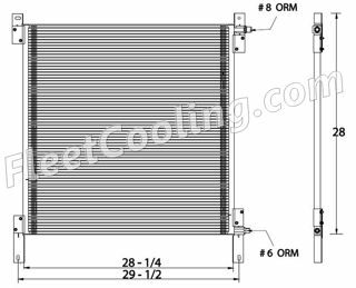 Picture of Peterbilt Condenser AC1414