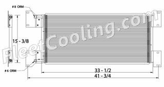 Picture of Chevrolet / GMC, Volvo, White Condenser AC1606