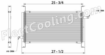 Picture of Chevrolet / GMC, Volvo, White Condenser AC1610