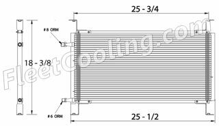 Picture of Chevrolet / GMC, Volvo, White Condenser AC1611