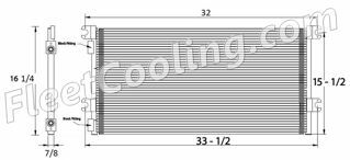 Picture of Chevrolet / GMC, International Navistar, Isuzu, Mack, Volvo Condenser AC1615