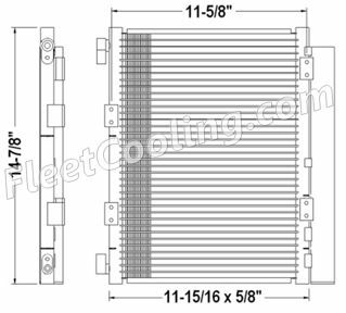 Picture of Chevrolet / GMC, Isuzu Condenser AC2100