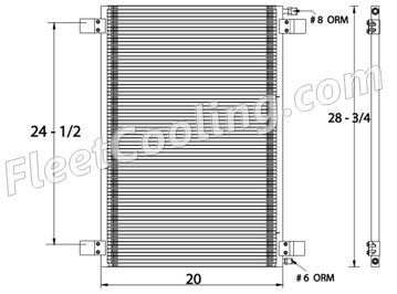 Picture of Ford / Sterling Condenser AC2424