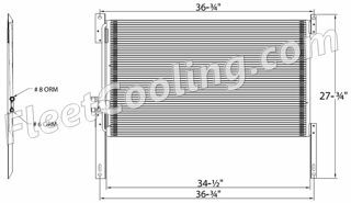 Picture of International Navistar Condenser AC7001