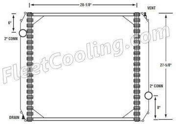 Picture of Ford / Sterling Radiator - Solder On Tank TR7197S