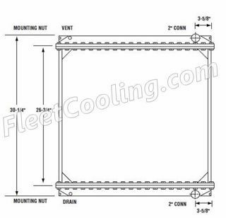 Picture of Ford / Sterling Radiator - Solder On Tank TR7102S