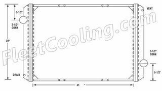 Picture of International Navistar Radiator - Solder On Tank TR7121S