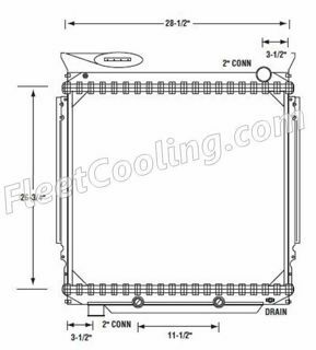 Picture of Ford / Sterling Radiator - Solder On Tank TR7341S