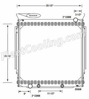 Picture of Ford / Sterling Radiator - Solder On Tank TR7342S